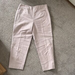 Club Monaco Blush Pink Cropped Tailored Trousers